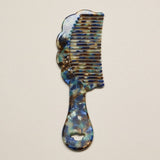Scalloped Resin Handle Comb