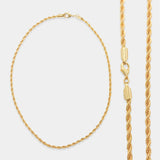 Dainty Gold Rope Chain Necklace