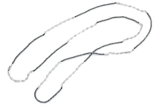 Hematite CZ Chain Necklace