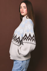 Snowbound Fair Isle Sweater Jacket