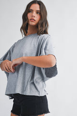 Boxy Dolman Short Sleeve Top