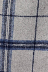 Long Sleeve Coat In Plaid