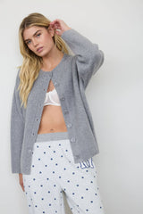 Coffee Run Heathered Cardigan