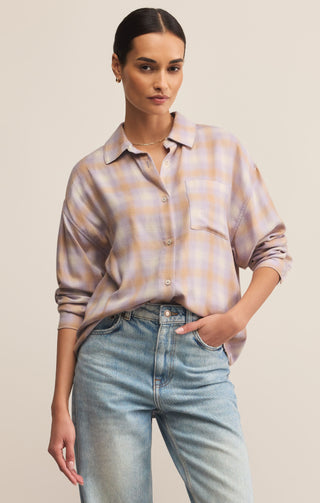 River Plaid Button Up