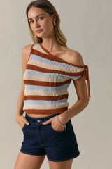 Off Shoulder Knit Tank