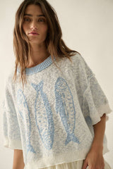 Three Fishes Textured Sweaters