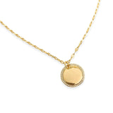 Pave Disc Necklace