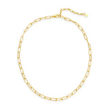 Textured Paperclip Chain Necklace