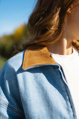 Denim Swing Crop Jacket