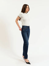 Daze Smarty Pants High Rise Slim Straight in Vintage Ink