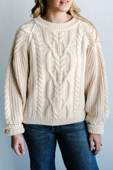 Free People Frankie Cable Sweater