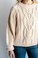 Free People Frankie Cable Sweater
