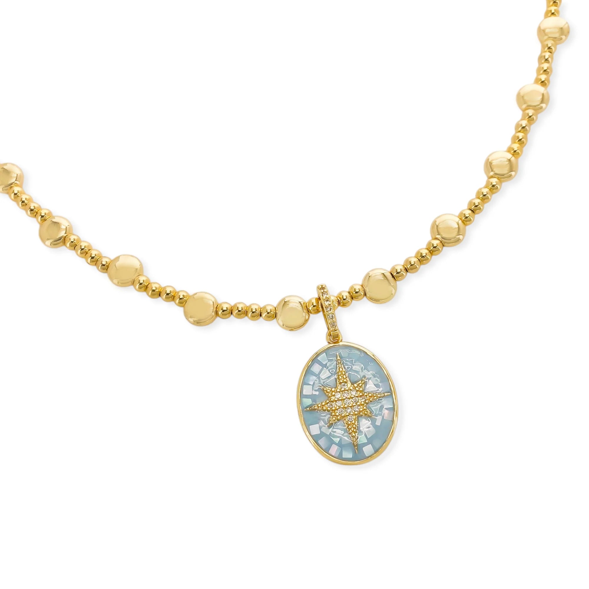 Opal Beaded Necklace