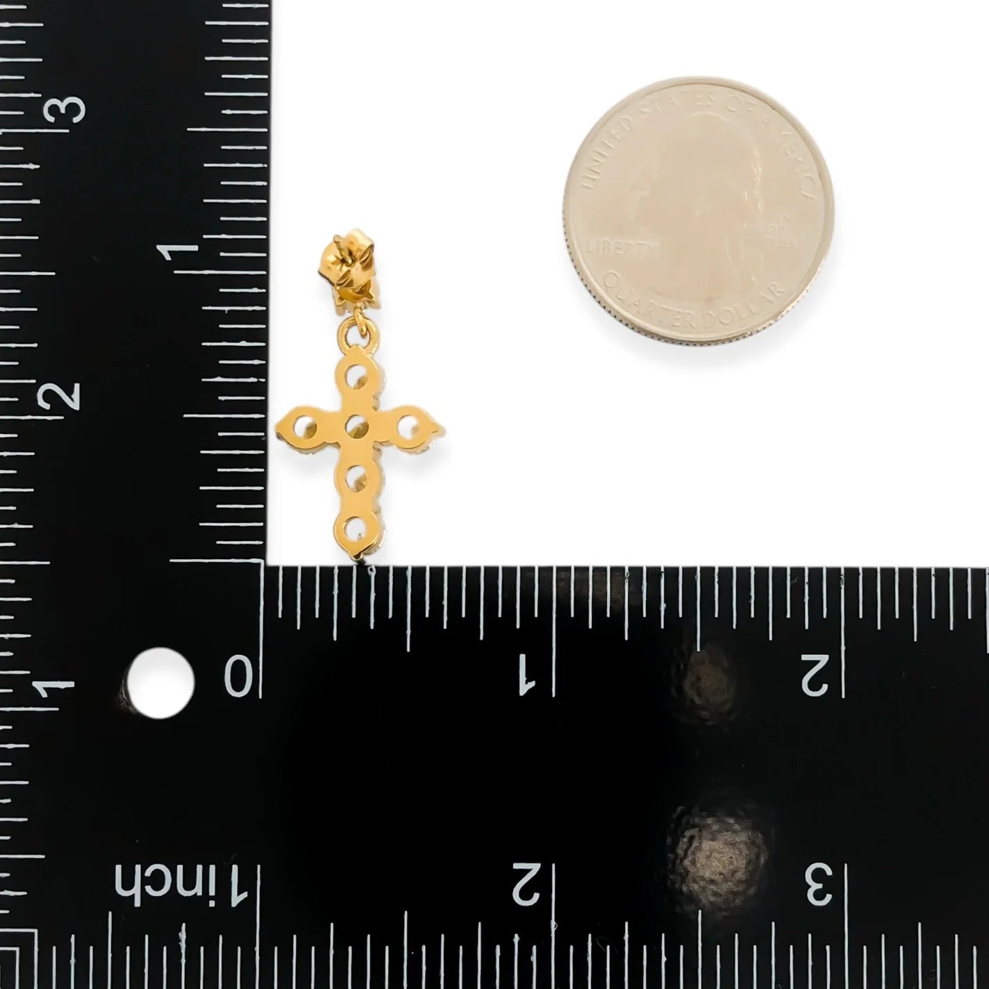 Cross Drop Earrings