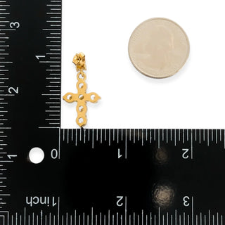 Cross Drop Earrings