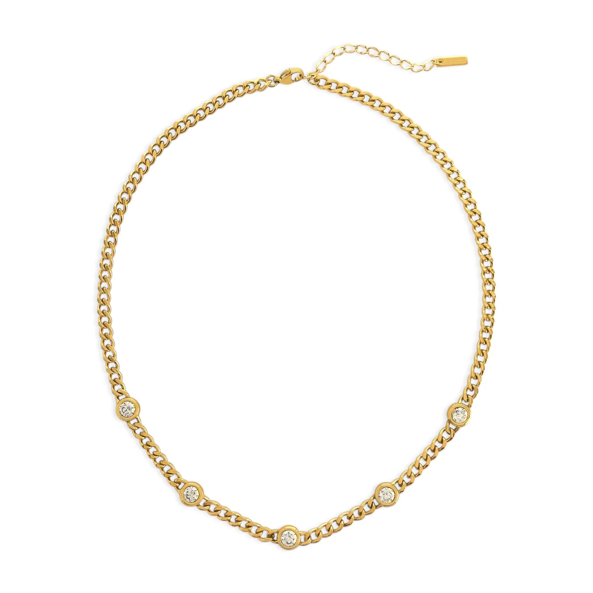 Bezel Chain Necklace