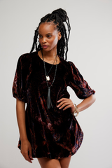 Maye Printed Velvet Tunic