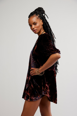 Maye Printed Velvet Tunic