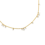 CZ Ball Chain Necklace