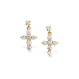 Cross Drop Earrings