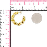 Twisted Hoop Earrings