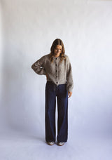 Roundneck Button Cardigan