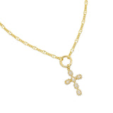 Mariner Oval Cross Necklace