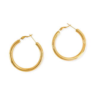 Gold Medium Hoops