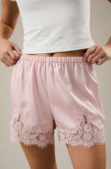 Silk lace shorts