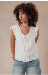 Tank Top Button Up Blouse