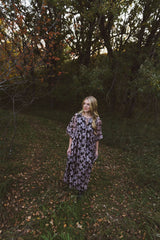 Midnight Blossom Maxi Dress