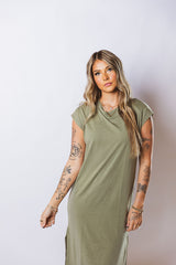 Sage Alina Washed Midi Dress