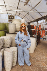 Madison Mid Rise Wide Leg