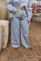 Madison Mid Rise Wide Leg