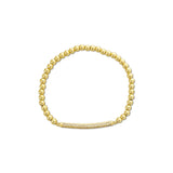 Gold Bar Beaded Bracelet