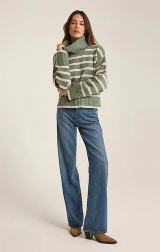 Josephine Stripe Turtleneck Sweater