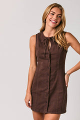 The Betsy Bow Button Down Dress