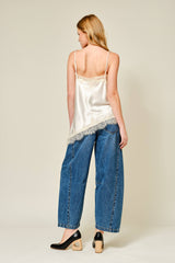 Satin Lace Tank