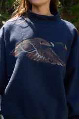 'Lucky & Mallard' Mock-Neck Sweatshirt