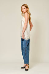 Satin Lace Tank