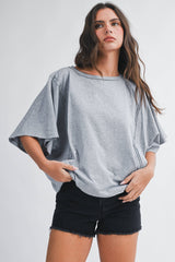 Boxy Dolman Short Sleeve Top