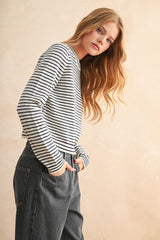 STRIPED SWEATER TOP