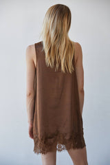 Woven Polyester Spandex Satin Sleeveless Mini