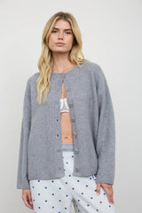Coffee Run Heathered Cardigan