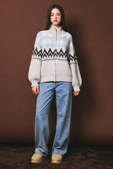 Snowbound Fair Isle Sweater Jacket
