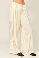 Linen Side Lace Pant