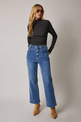 Mock Neck Raglan Long Sleeve