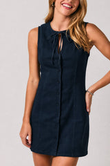 The Betsy Bow Button Down Dress