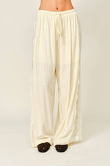 Linen Side Lace Pant