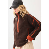 Quarter Zip Chocolate Fleece